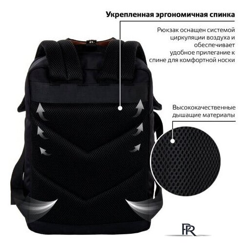 Городской рюкзак BRAUBERG Friendly 270089 - Изображение №3 — Интернет-магазин ПроЗаказ