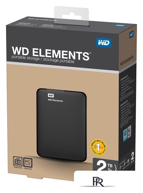 Внешний накопитель WD Elements Portable 2TB (WDBU6Y0020BBK) - Изображение №8 — Интернет-магазин ПроЗаказ
