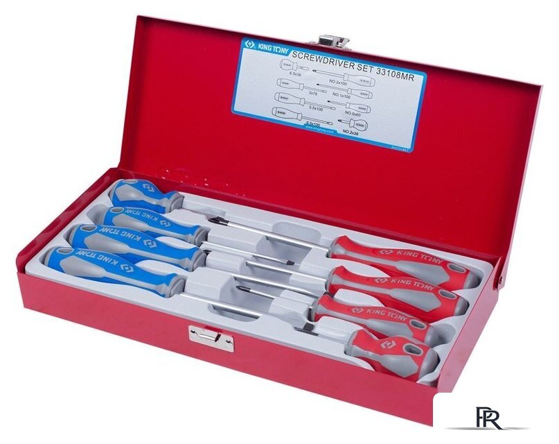 Набор отверток King Tony 33108MR (8 предметов) - Изображение №2 — Интернет-магазин ПроЗаказ
