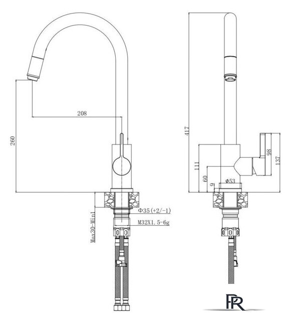 Смеситель Voda Vessel VSL519B - Изображение №2 — Интернет-магазин ПроЗаказ