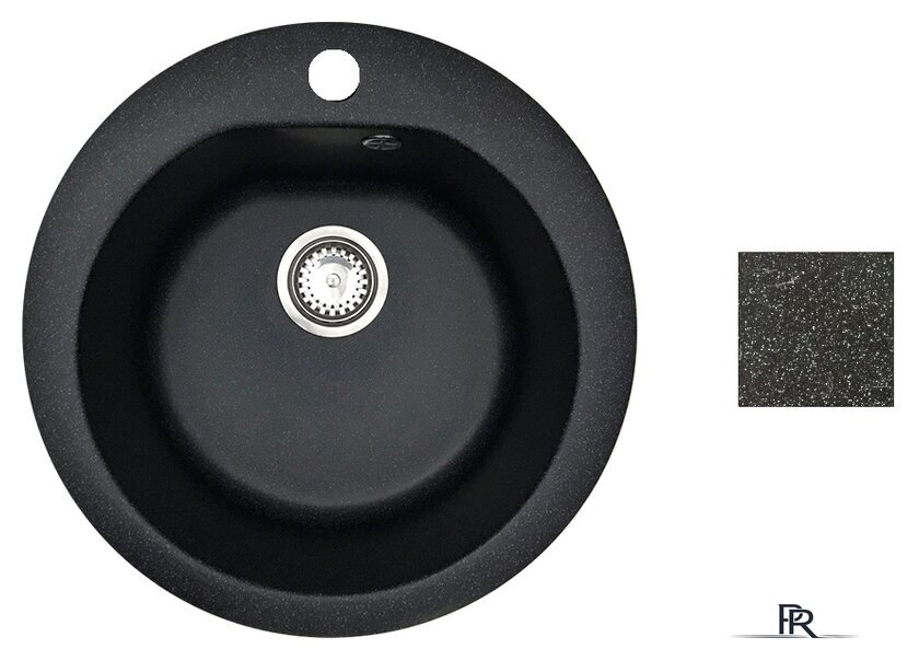 Кухонная мойка БелЭворс Nika (черный, без сифона) - Изображение №1 — Интернет-магазин ПроЗаказ