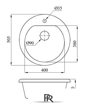 Кухонная мойка БелЭворс Nika (черный, без сифона) - Изображение №2 — Интернет-магазин ПроЗаказ
