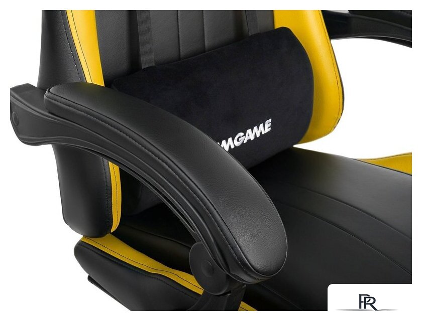 Игровое (геймерское) кресло VMMGame Throne OT-B31Y + силиконовые колеса Castors (золотисто-желтый) - Изображение №5 — Интернет-магазин ПроЗаказ
