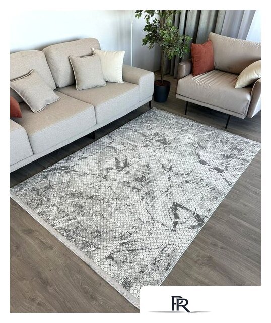 Ковер для жилой комнаты Radjab Carpet Бутик BT 328 Прямоугольник 11550RK (2x2.9, Dark Grey) - Изображение №6 — Интернет-магазин ПроЗаказ