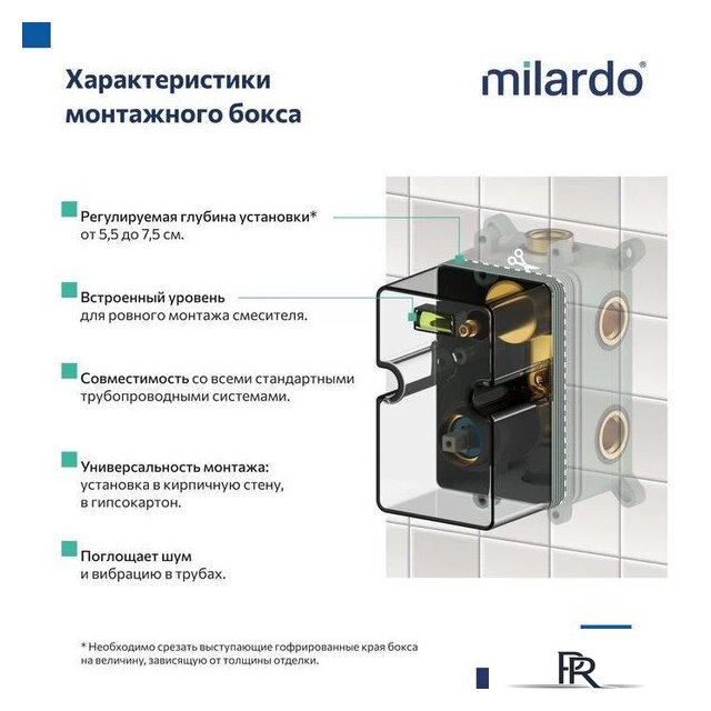 Душевая система  Milardo Rora RORSB03M68 - Изображение №6 — Интернет-магазин ПроЗаказ