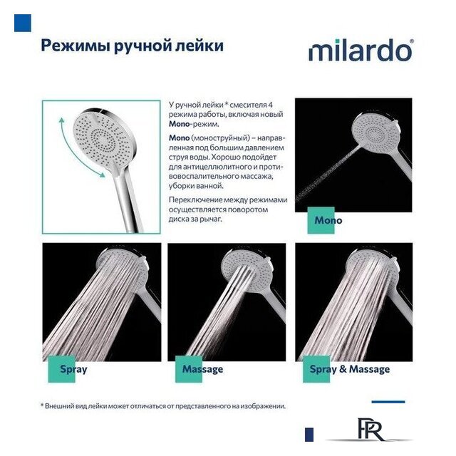 Душевая система  Milardo Rora RORSB03M68 - Изображение №7 — Интернет-магазин ПроЗаказ