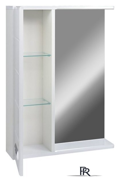  Doratiz Шкаф с зеркалом Вега 60 (левый, белый) - Изображение №3 — Интернет-магазин ПроЗаказ