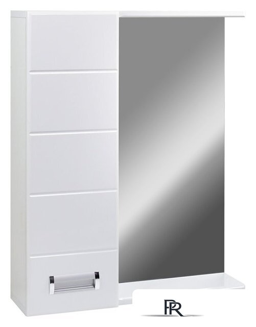  Doratiz Шкаф с зеркалом Вега 60 (левый, белый) - Изображение №1 — Интернет-магазин ПроЗаказ