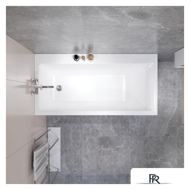 Ванна Lauter Seraphina 160x80 2112160L (с ножками и сифоном 21Y11030 хром) - Изображение №9 — Интернет-магазин ПроЗаказ