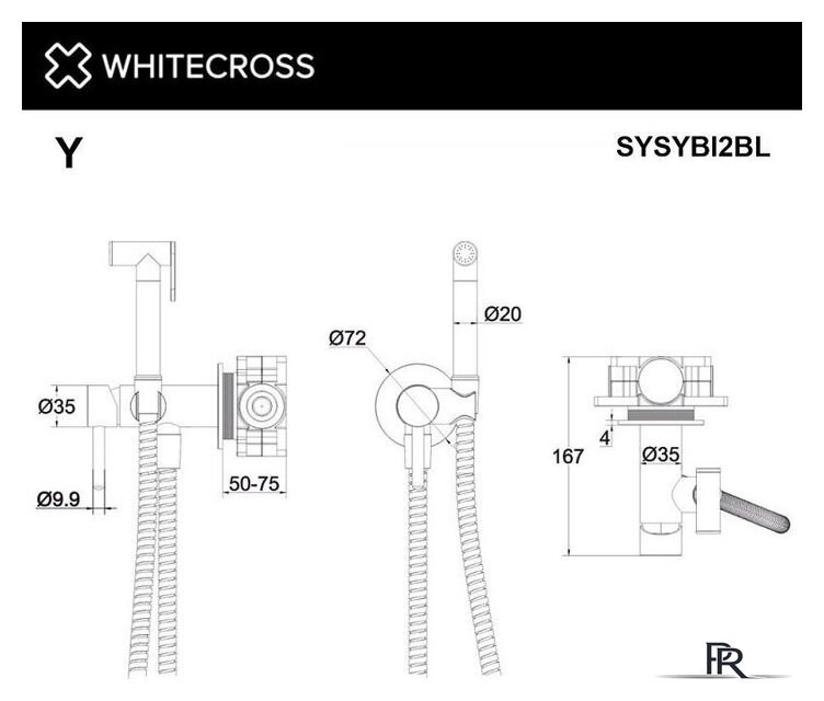 Гигиенический душ Whitecross SYSYBI2CR (хром) - Изображение №3 — Интернет-магазин ПроЗаказ