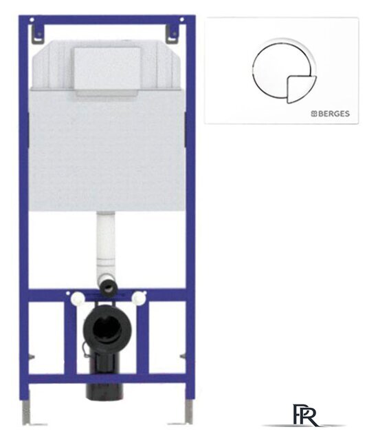 Инсталляция для унитаза Berges Wasserhaus Novum 525 040000 + R4 040024 - Изображение №1 — Интернет-магазин ПроЗаказ