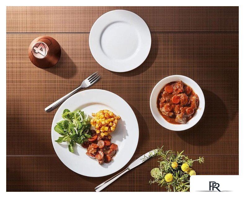 Набор тарелок Luminarc Plumi V5586 (18шт, белый) - Изображение №9 — Интернет-магазин ПроЗаказ