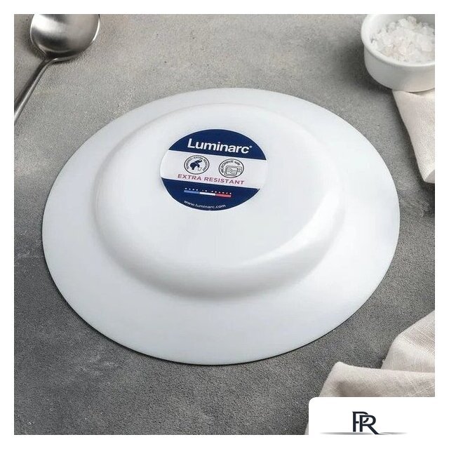 Набор тарелок Luminarc Plumi V5586 (18шт, белый) - Изображение №3 — Интернет-магазин ПроЗаказ