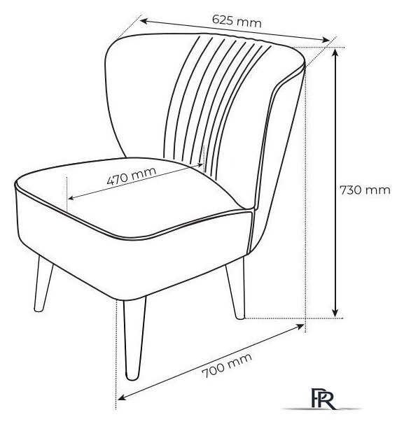 Интерьерное кресло Mio Tesoro Унельма (Twist 10 Yellow-Orange) - Изображение №3 — Интернет-магазин ПроЗаказ