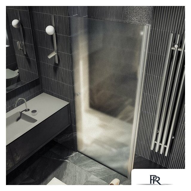 Душевая дверь MaybahGlass 198x80 MGD-808-5 (сатин стекло/хром матовый) - Изображение №7 — Интернет-магазин ПроЗаказ