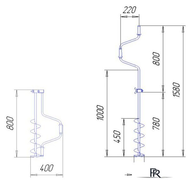 Ручной ледобур Тонар ЛР-130 - Изображение №2 — Интернет-магазин ПроЗаказ