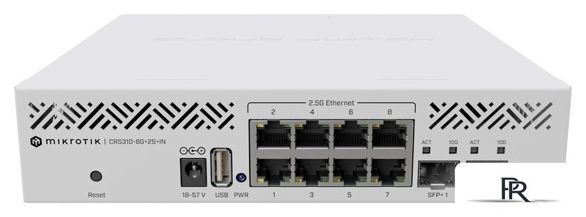 Настраиваемый коммутатор Mikrotik CRS310-8G+2S+IN - Изображение №1 — Интернет-магазин ПроЗаказ