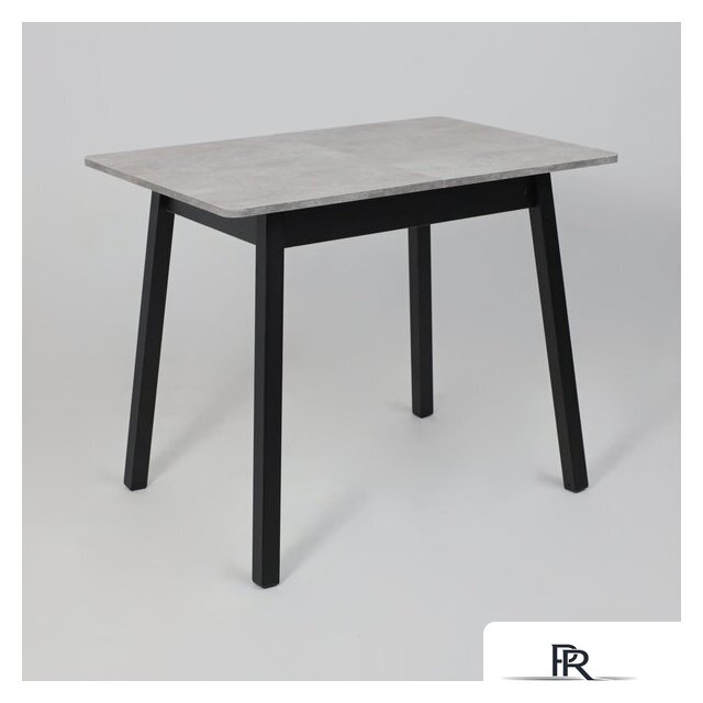 Кухонный стол Мамадома Tirk radial-94 раздвижной 94-126х64 (серый сланец/черный) - Изображение №6 — Интернет-магазин ПроЗаказ