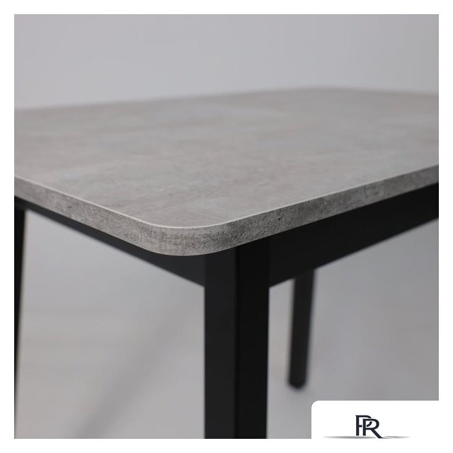 Кухонный стол Мамадома Tirk radial-94 раздвижной 94-126х64 (серый сланец/черный) - Изображение №9 — Интернет-магазин ПроЗаказ