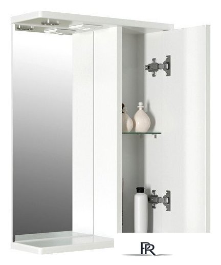  Mixline Шкаф с зеркалом Этьен 50 R 542403 (с подсветкой) - Изображение №2 — Интернет-магазин ПроЗаказ