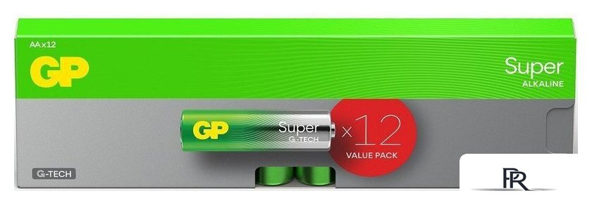 Батарейка GP Super G-Tech LR6/15AETA21-2GVPPAB12 - Изображение №1 — Интернет-магазин ПроЗаказ