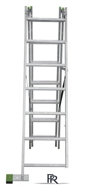 Лестница-стремянка Новая высота NV 223 алюминиевая трёхсекционная 3x7 ступеней - Изображение №5 — Интернет-магазин ПроЗаказ