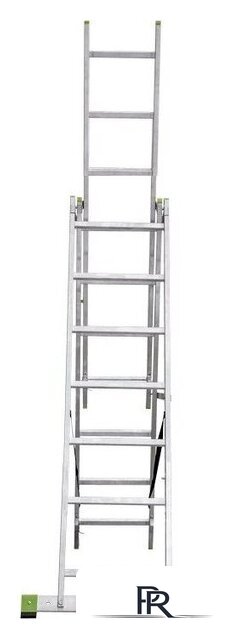 Лестница-стремянка Новая высота NV 223 алюминиевая трёхсекционная 3x7 ступеней - Изображение №6 — Интернет-магазин ПроЗаказ