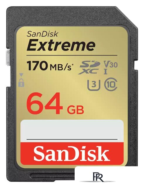 Карта памяти SanDisk Extreme SDXC SDSDXV2-064G-GNCIN 64GB - Изображение №1 — Интернет-магазин ПроЗаказ