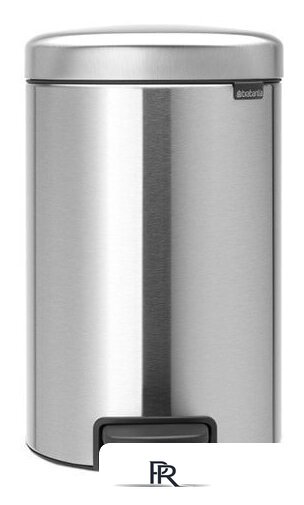 Мусорное ведро Brabantia Pedal Bin NewIcon 12 л (стальной матовый) - Изображение №1 — Интернет-магазин ПроЗаказ