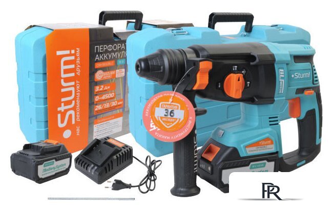 Перфоратор Sturm CRH1832BLC (с 1-им АКБ, кейс) - Изображение №1 — Интернет-магазин ПроЗаказ