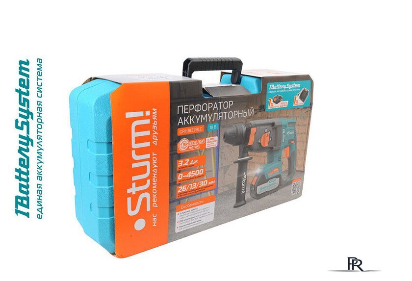 Перфоратор Sturm CRH1832BLC (с 1-им АКБ, кейс) - Изображение №10 — Интернет-магазин ПроЗаказ
