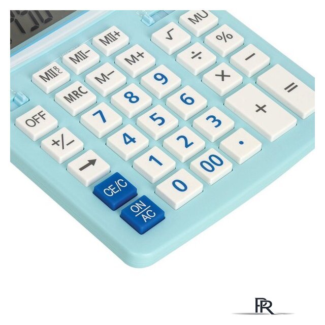 Бухгалтерский калькулятор BRAUBERG Extra Pastel-12-LB 250486 (голубой) - Изображение №5 — Интернет-магазин ПроЗаказ
