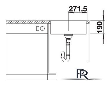 Кухонная мойка Blanco Subline 500-IF SteelFrame (белый) - Изображение №4 — Интернет-магазин ПроЗаказ