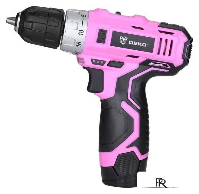 Дрель-шуруповерт Deko GCD12DU3 PINK SET2 063-4171 (с 1-им АКБ, набор оснастки) - Изображение №3 — Интернет-магазин ПроЗаказ
