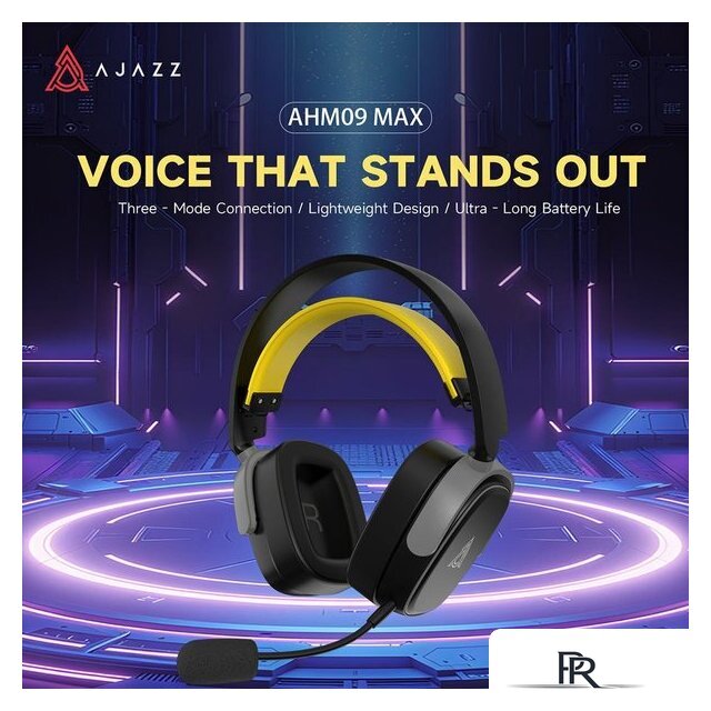 Наушники Ajazz AHM09 Max (черный) - Изображение №6 — Интернет-магазин ПроЗаказ