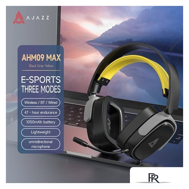 Наушники Ajazz AHM09 Max (черный) - Изображение №5 — Интернет-магазин ПроЗаказ