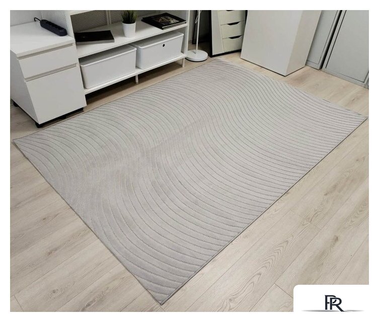 Ковер для жилой комнаты Radjab Carpet Сканди Сизаль Прямоугольник 10937B 12236RK (1.6x2.3, Grii/Grii) - Изображение №2 — Интернет-магазин ПроЗаказ