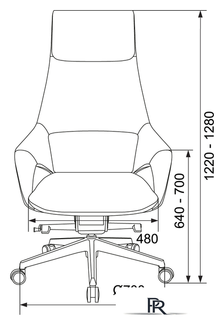 Офисное кресло Бюрократ DAO-2 (бежевый) - Изображение №7 — Интернет-магазин ПроЗаказ