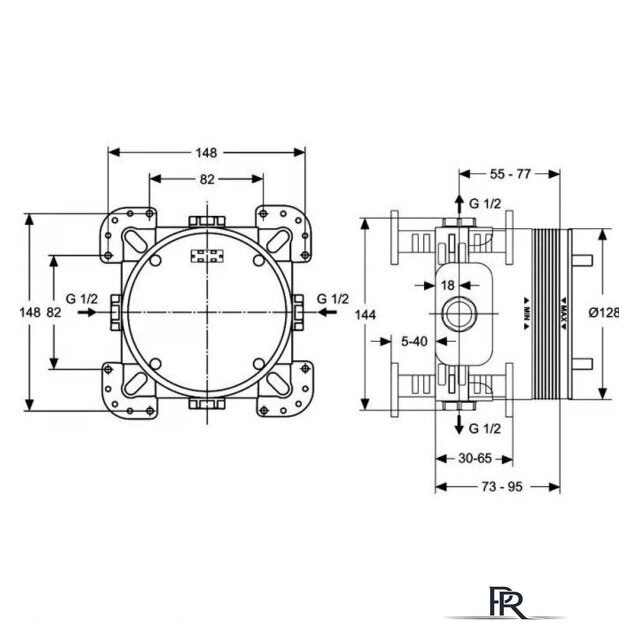 Смеситель Ideal Standard Cerafine A7388AA + A1000NU - Изображение №8 — Интернет-магазин ПроЗаказ