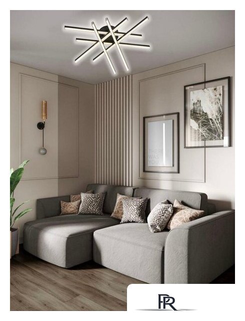 Припотолочная люстра Aitin Pro C9036/6 (черный) - Изображение №3 — Интернет-магазин ПроЗаказ