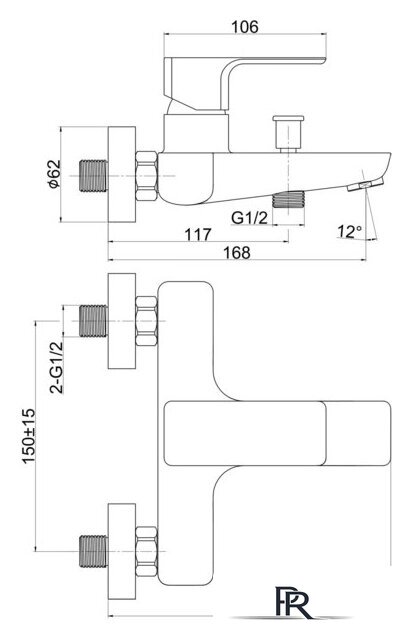 Смеситель Cersanit Geo 63040 - Изображение №2 — Интернет-магазин ПроЗаказ