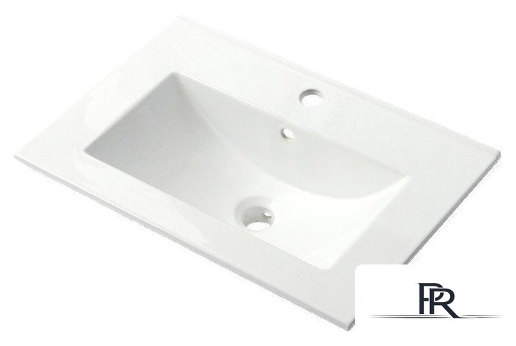  ЗОВ Тумба с умывальником Парма 70 P70LA0MWMC1A-OL70 (аттик/белый матовый/алюминий) - Изображение №3 — Интернет-магазин ПроЗаказ