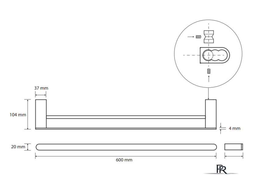 Держатель для полотенца Bemeta Galla 108104050 - Изображение №2 — Интернет-магазин ПроЗаказ