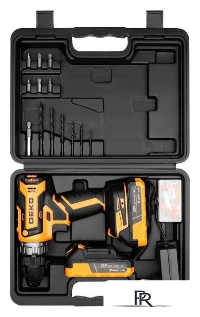 Дрель-шуруповерт Deko GCD20DU PRO Set63 083-1039 (с 2-мя АКБ, кейс) - Изображение №3 — Интернет-магазин ПроЗаказ