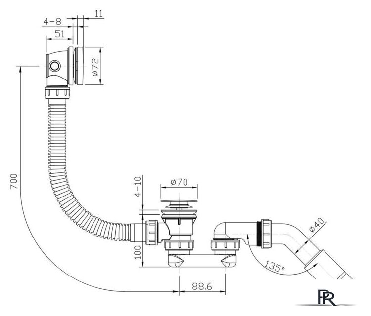 Сифон Roxen R70C-G - Изображение №12 — Интернет-магазин ПроЗаказ