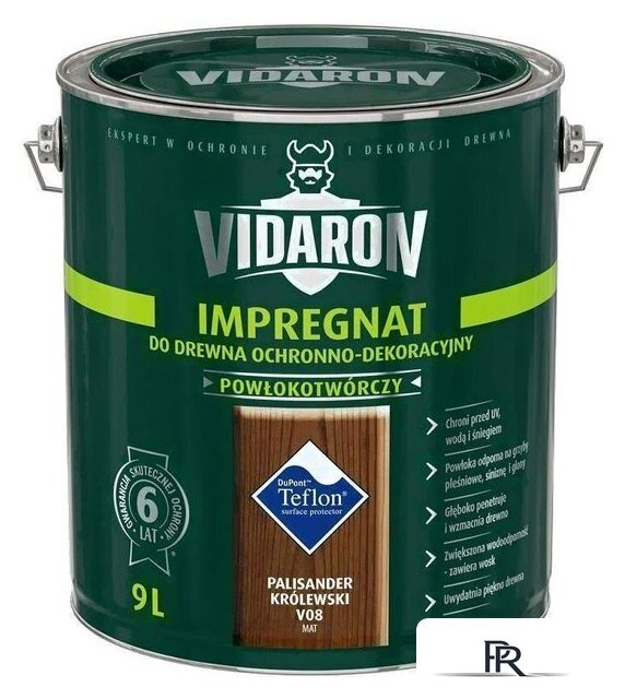 Пропитка Vidaron Impregnant V08 9 л (королевский палисандр) - Изображение №1 — Интернет-магазин ПроЗаказ