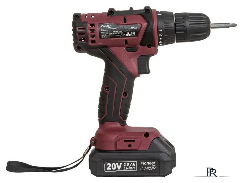 Дрель-шуруповерт Pioneer Tools CD-M2002C-USP (с 2-мя АКБ, кейс, оснастка) - Изображение №4 — Интернет-магазин ПроЗаказ