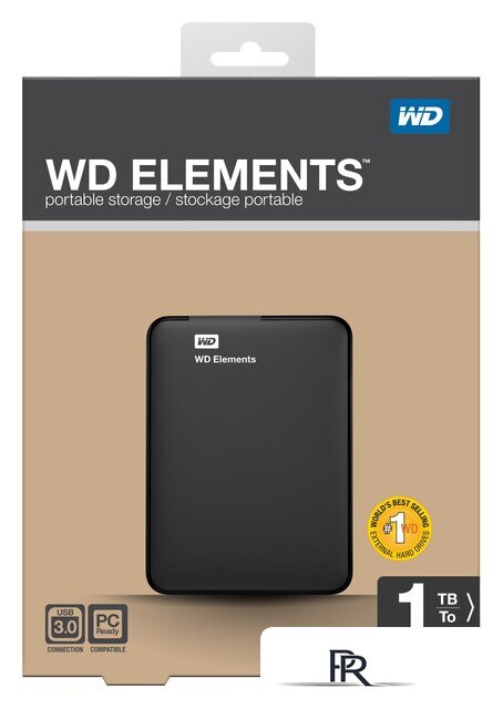 Внешний накопитель WD Elements Portable 1TB (WDBUZG0010BBK) - Изображение №7 — Интернет-магазин ПроЗаказ