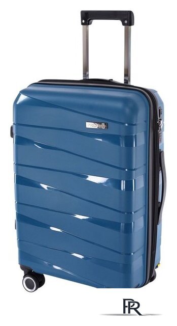 Чемодан-спиннер Pride РР-201 (M, синий) - Изображение №2 — Интернет-магазин ПроЗаказ
