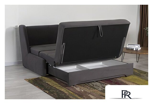 Диван DiArt Лео-3 1500 (велюр, Ultra Grafit) - Изображение №9 — Интернет-магазин ПроЗаказ